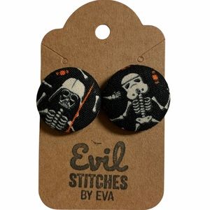 Handmade Fabric Earrings Halloween